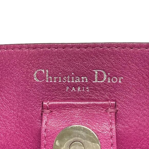 Auth DIOR/ChristianDior Diorissimo - Gray Beige Leather Tote Bag - Picture 11 of 16